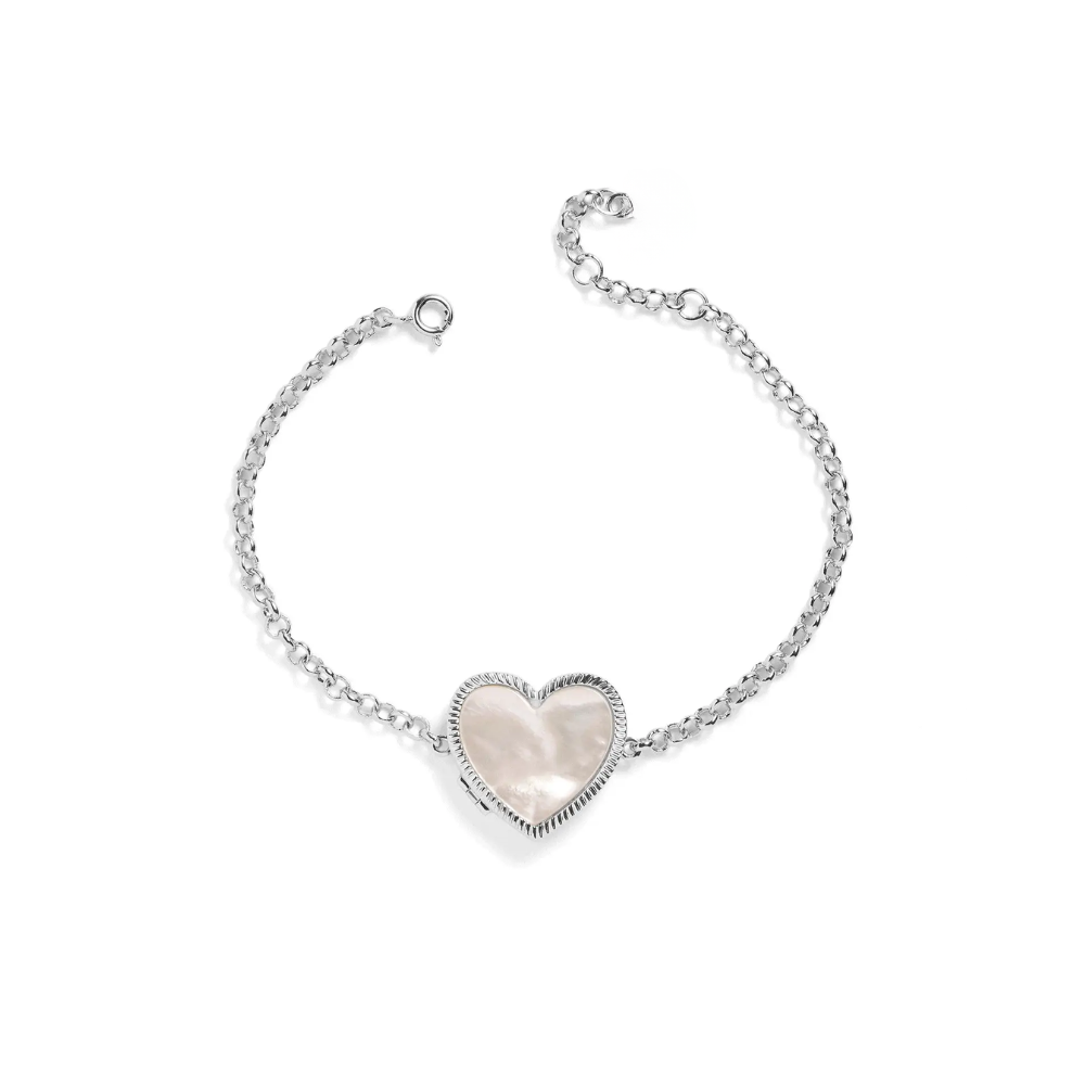 Custom Photo Heart Locket Bracelet