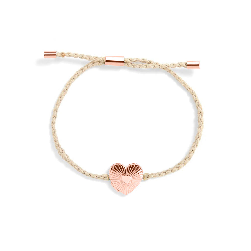 Custom Photo Heart Locket Bracelet