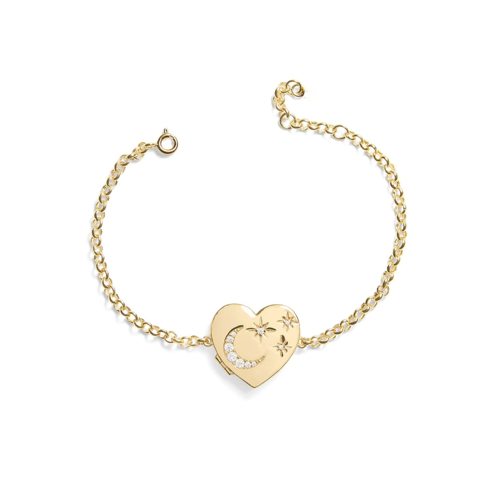 Custom Photo Heart Locket Bracelet