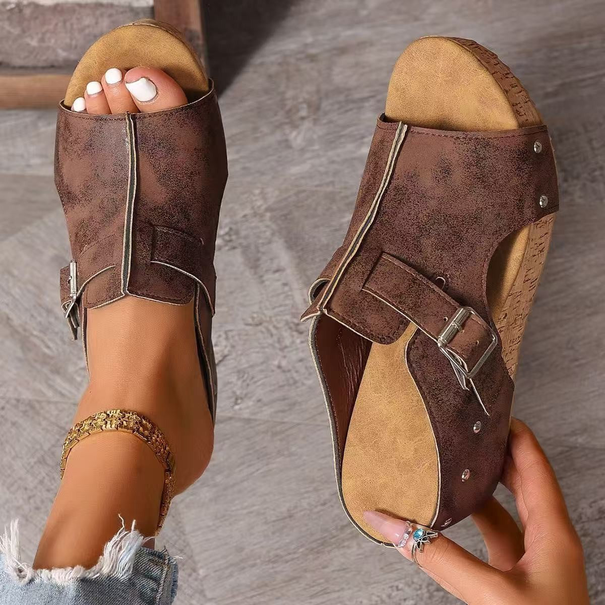 MARLENE™ | Vintage Comfort Wedge Sandals
