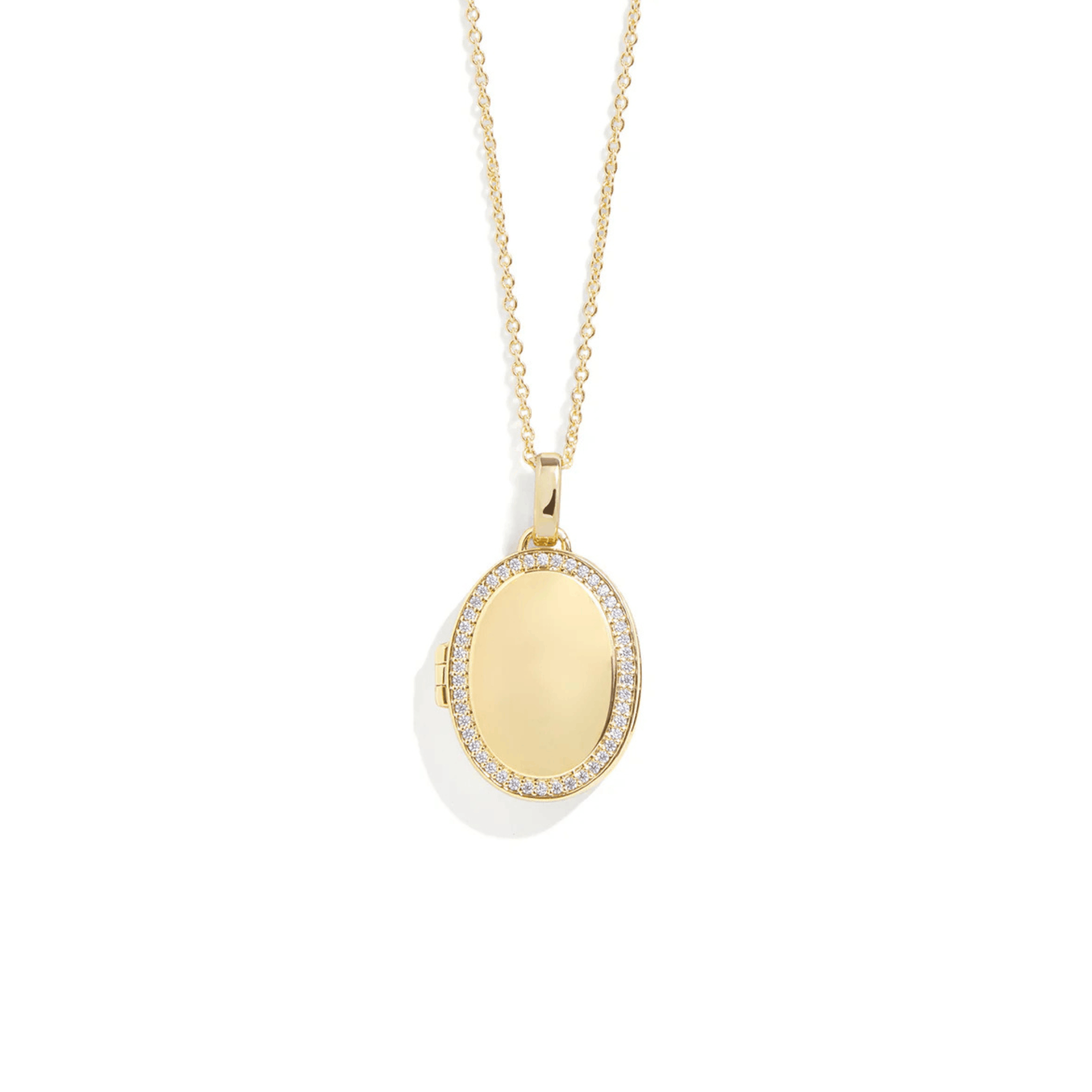 Custom Photo Oval Locket Necklace