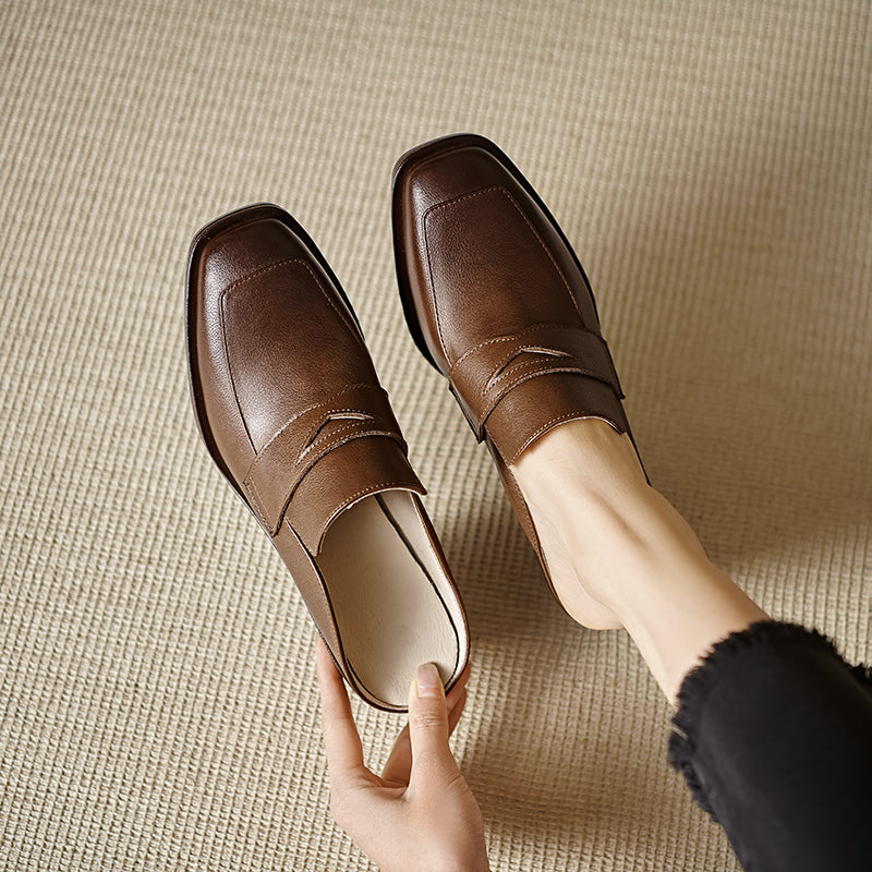 Lola Genuine Leather Mules