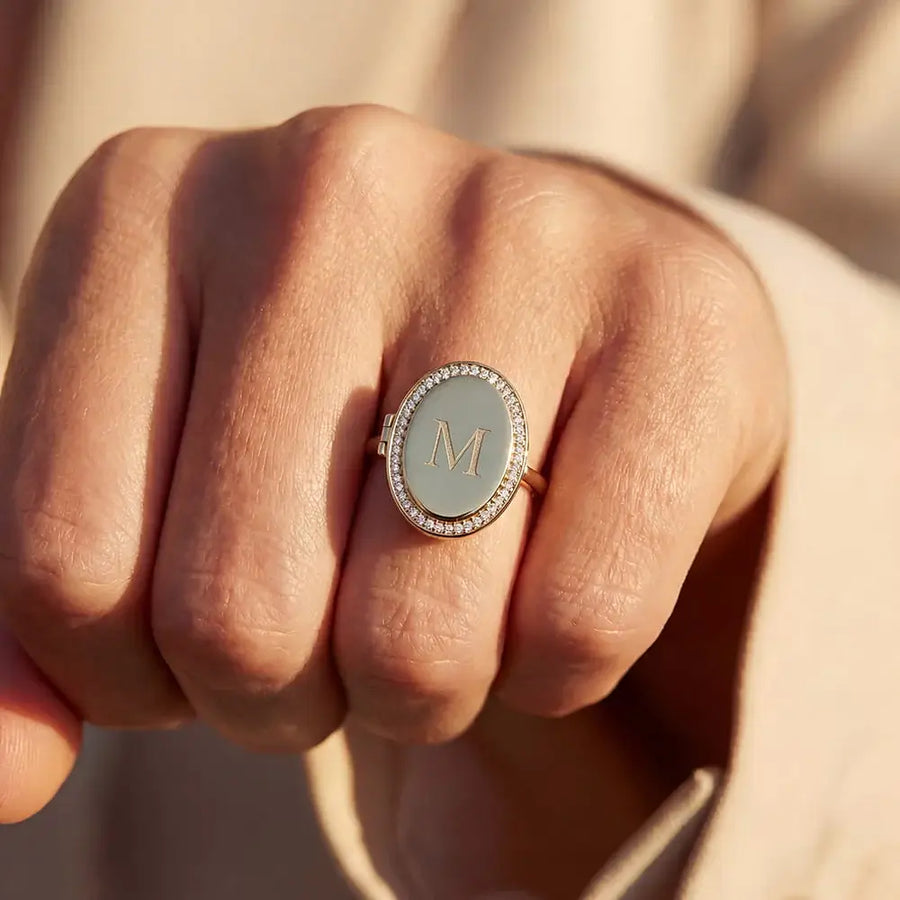 Custom Photo Locket Ring