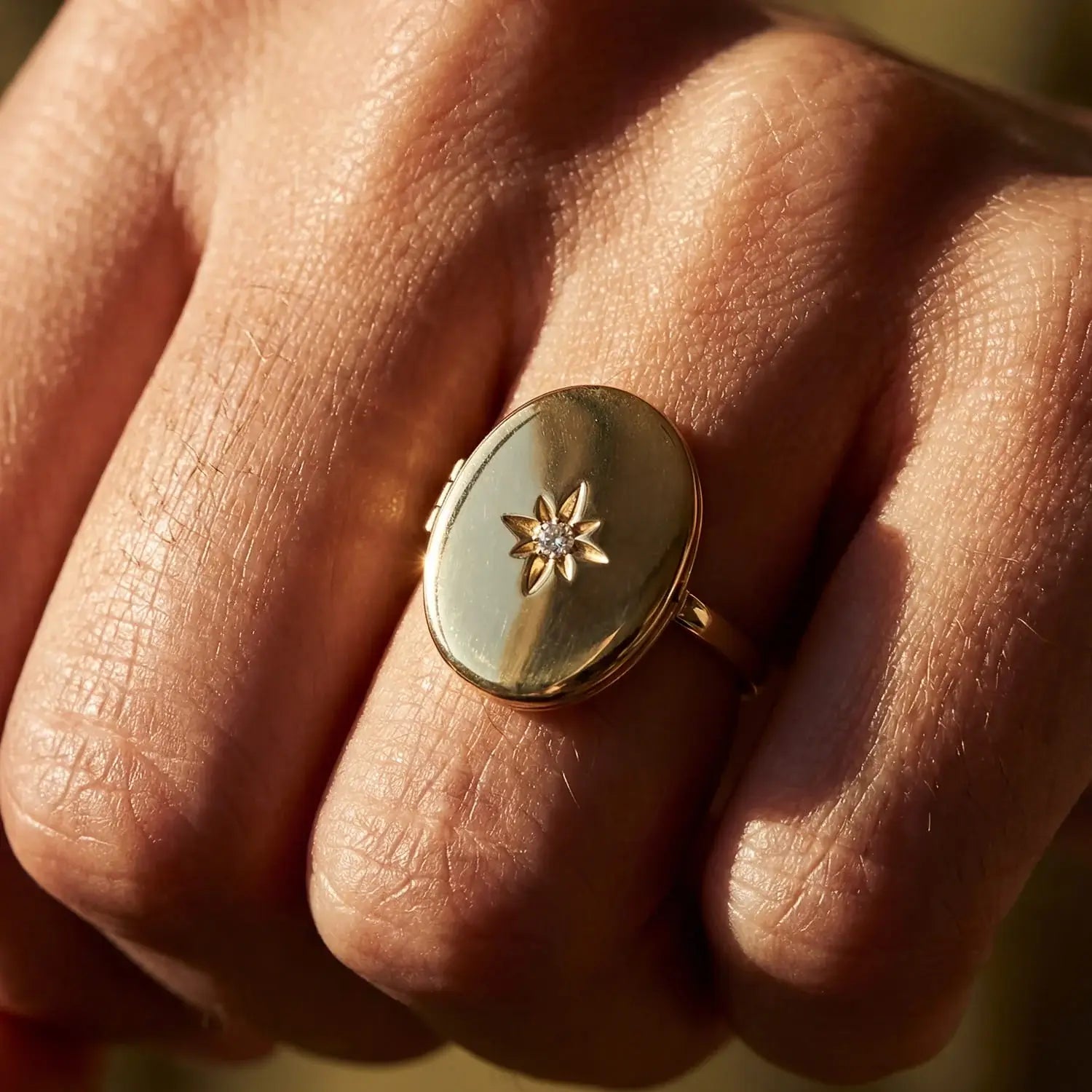 Custom Photo Locket Ring
