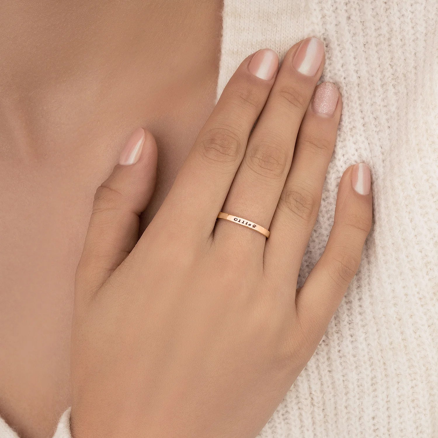 Custom Pet Name Ring