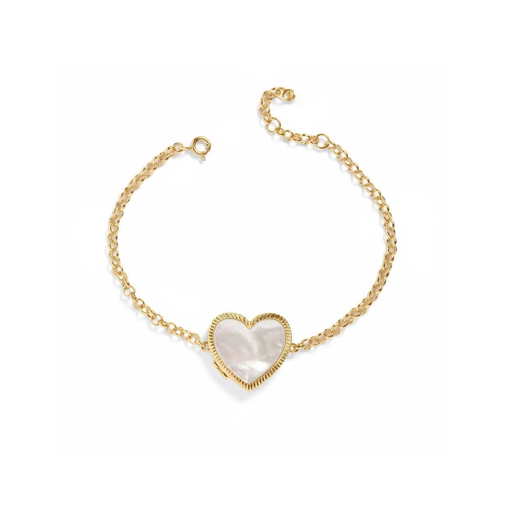 Custom Photo Heart Locket Bracelet