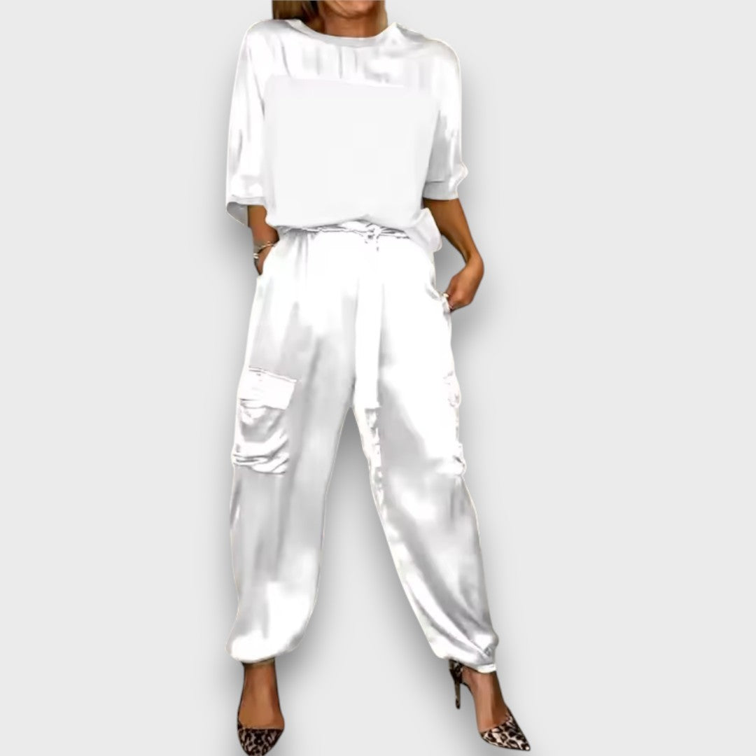 Avelan | Satin Flow Two-Piece Set