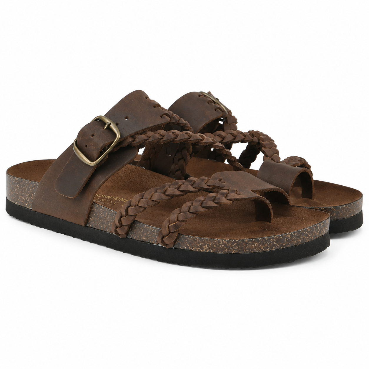 HAYLEIGH™ – Orthopaedic Braided Leather Sandal