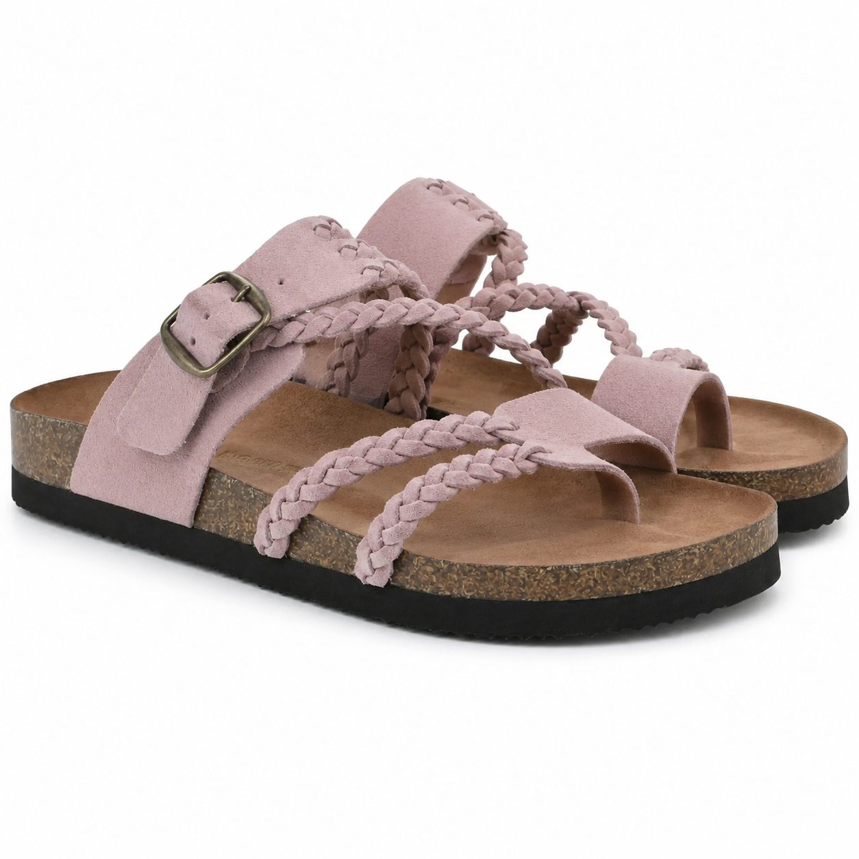 HAYLEIGH™ – Orthopaedic Braided Leather Sandal