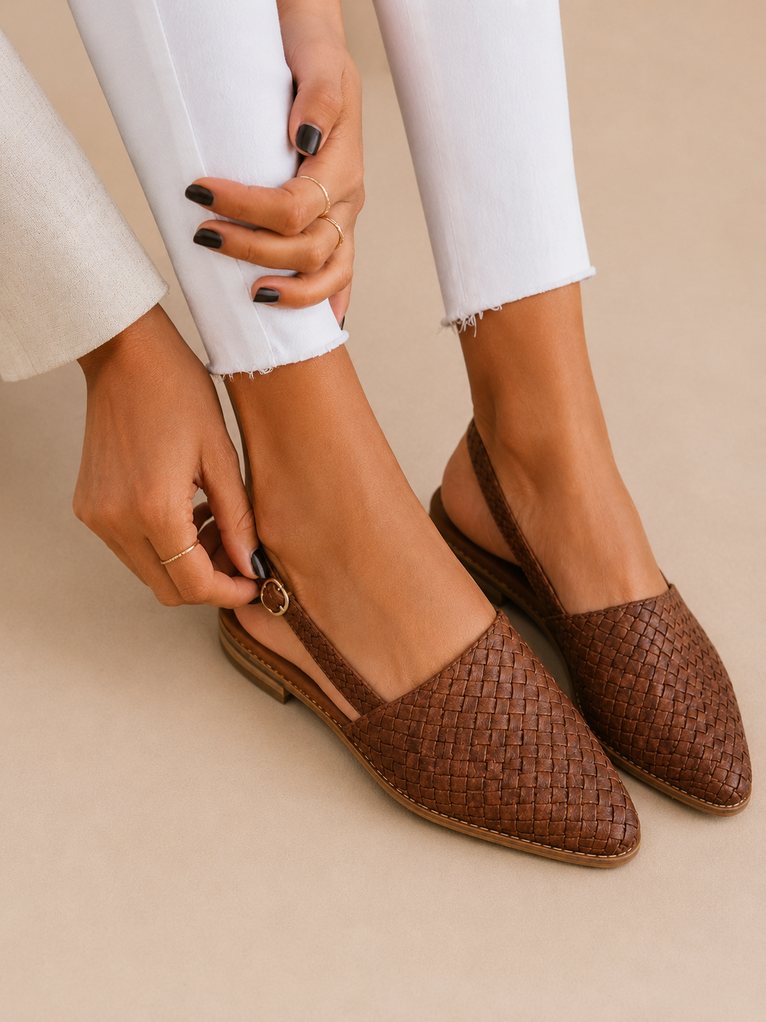 Aurora | Woven Slingback Loafer