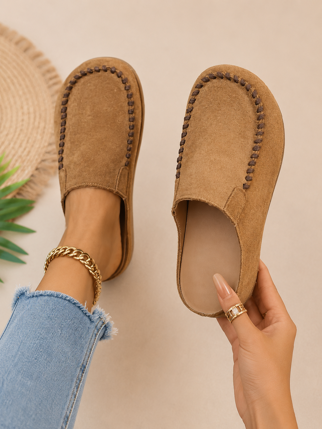 Arabella – Vintage Orthopaedic Leather Mules