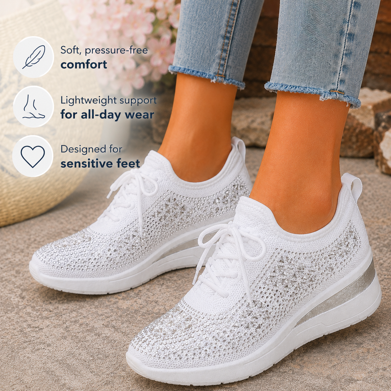Vivienne - Comfortable Supportive Sneakers