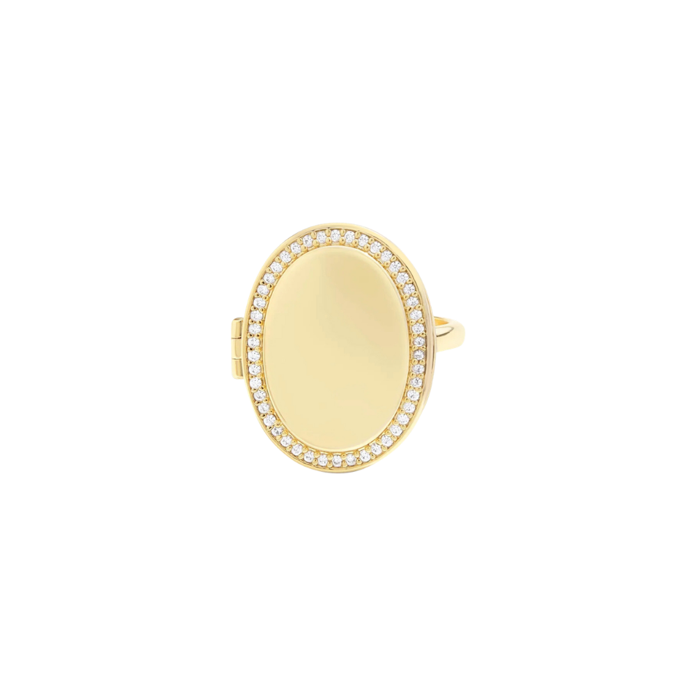Custom Photo Locket Ring