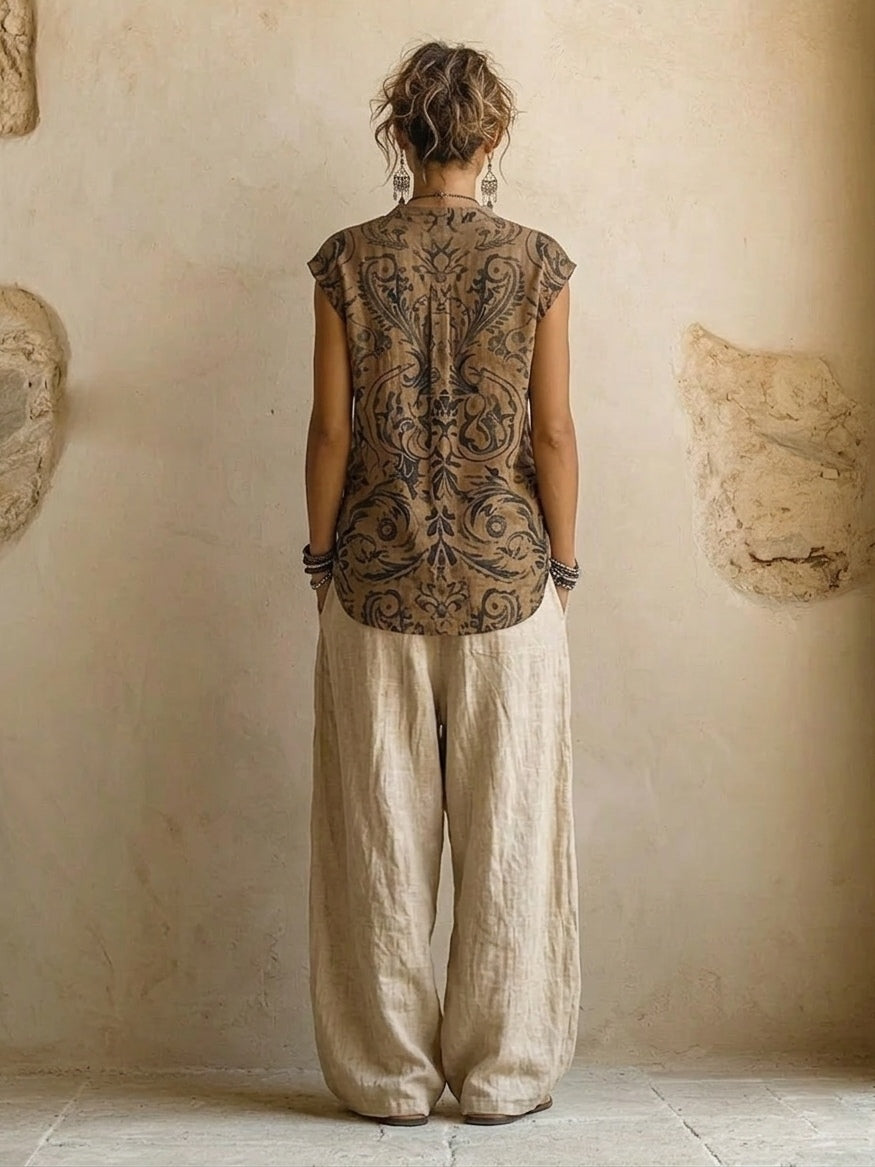 Hazel | Breezy 3-Piece Linen Ensemble