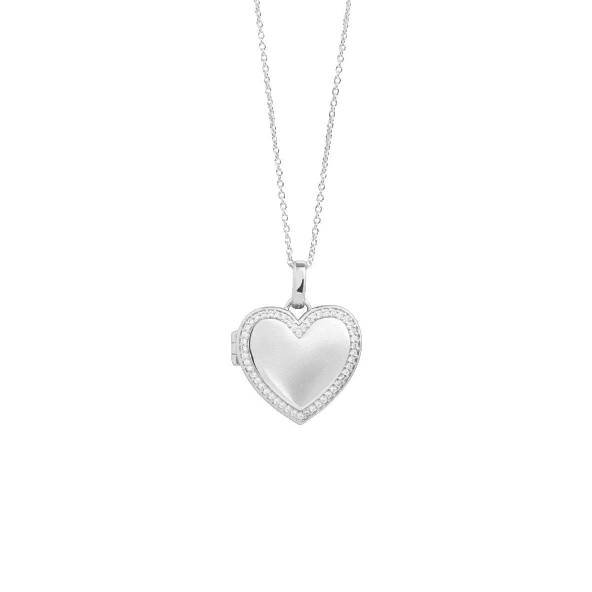 Custom Photo Heart Locket Necklace