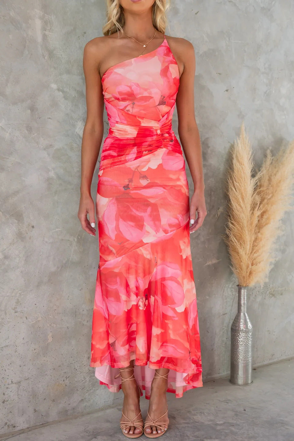 Layla™ | One-Shoulder Pleated Dress