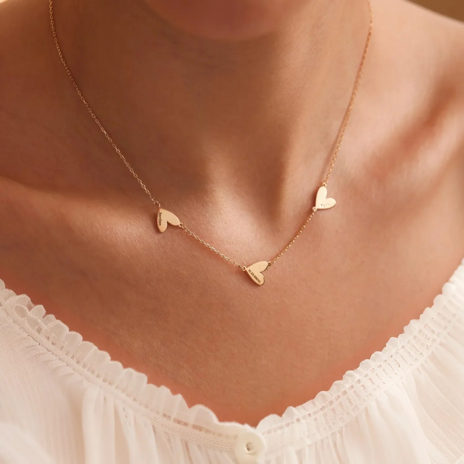 Custom Engraved Heart Necklace