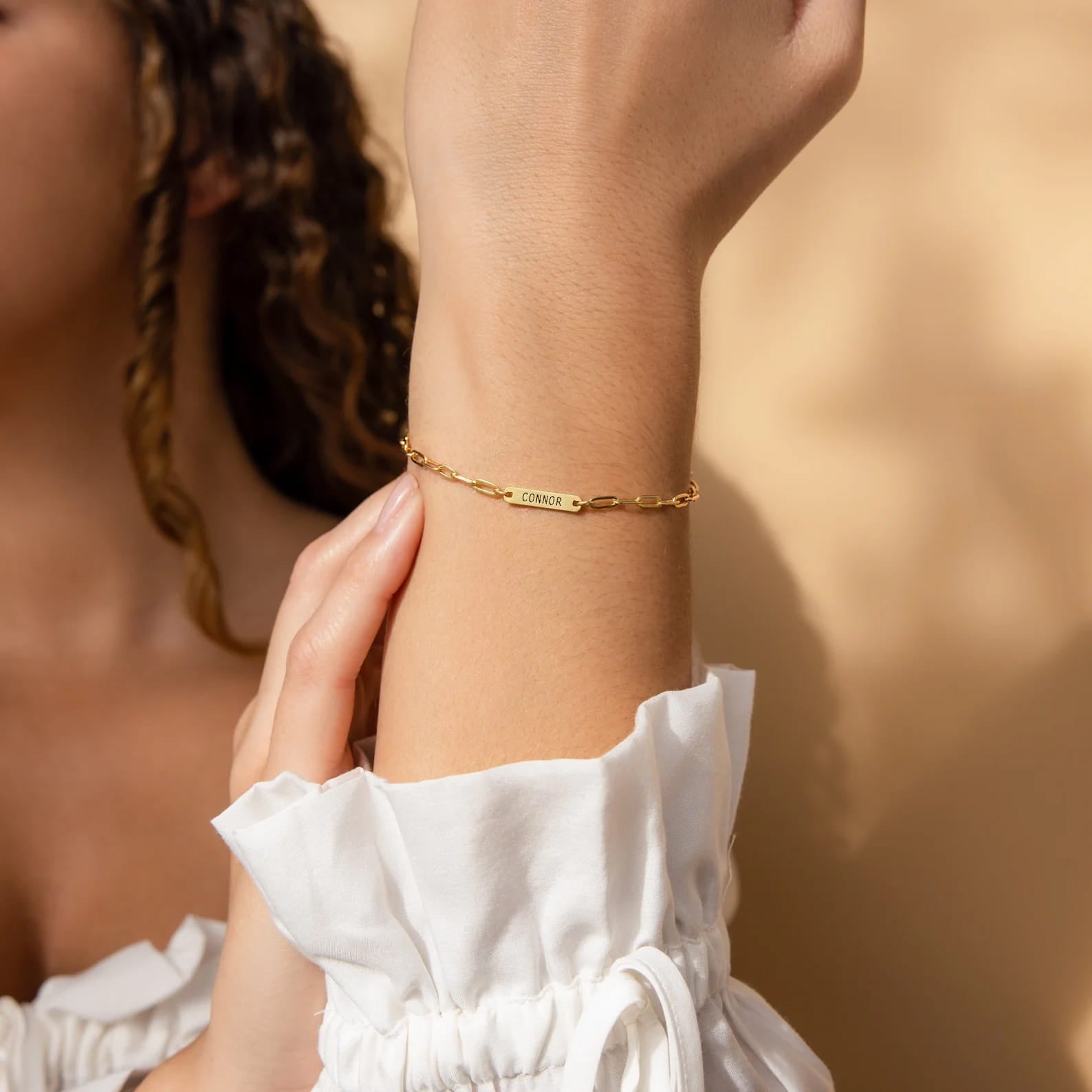 Custom Name Bar Bracelet