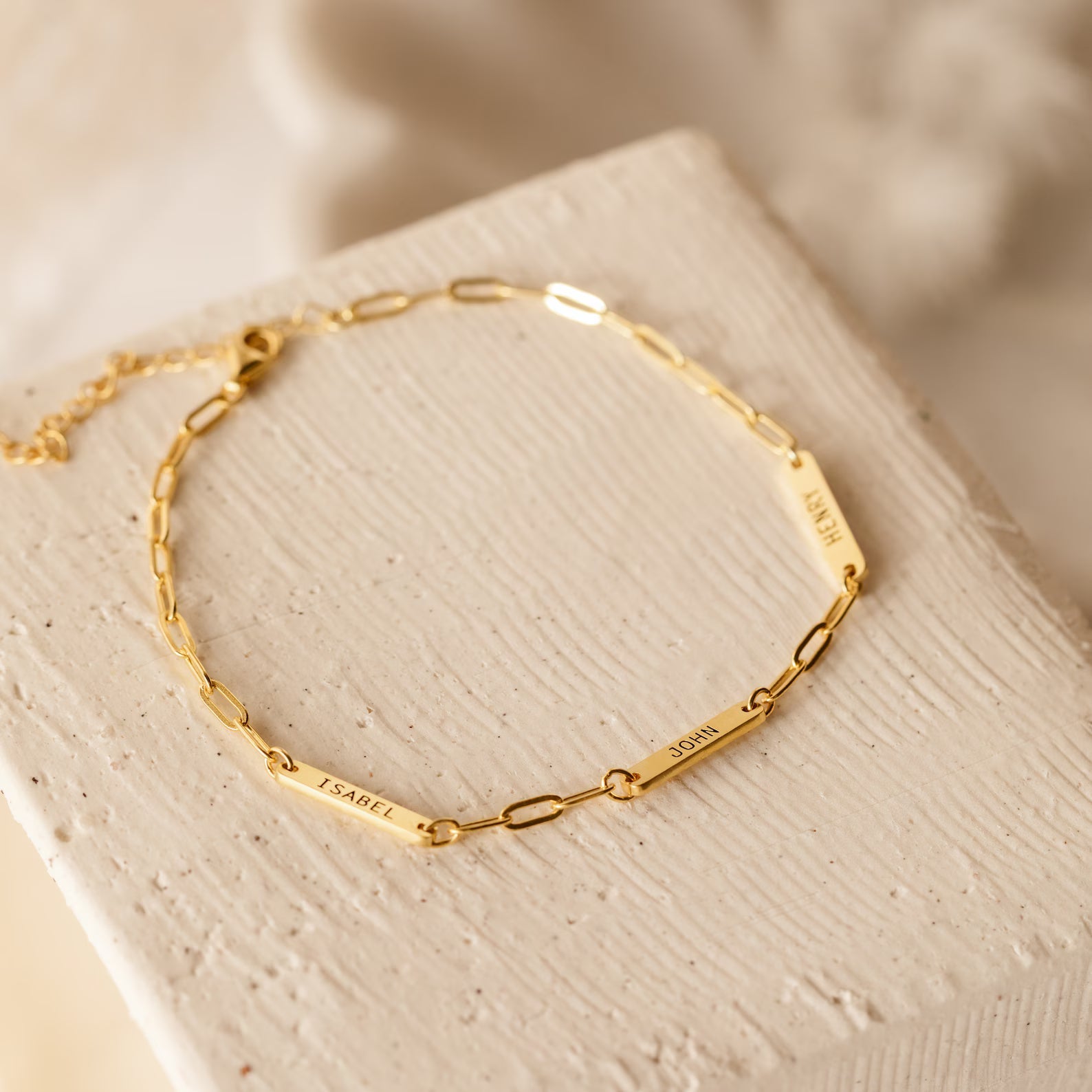 Custom Name Bar Bracelet