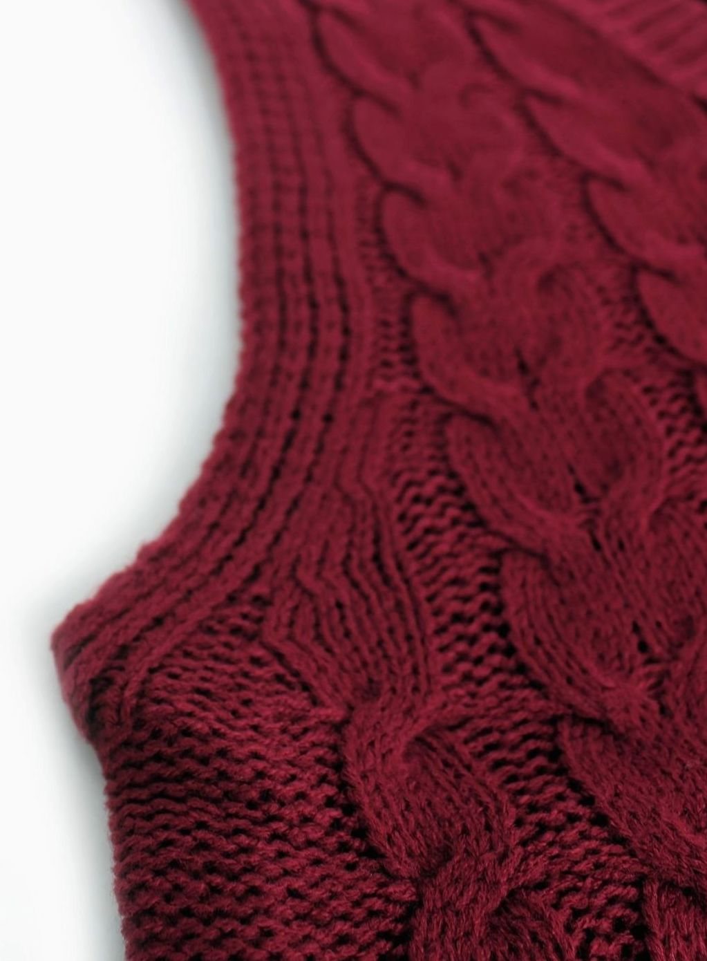 Camila | Women's Cable-Knit V-Neck Sweater Vest Relaxed Fit