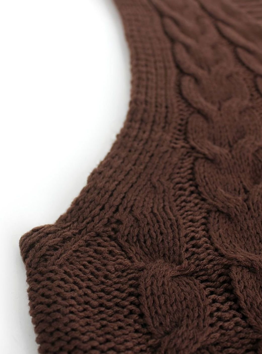 Camila | Women's Cable-Knit V-Neck Sweater Vest Relaxed Fit