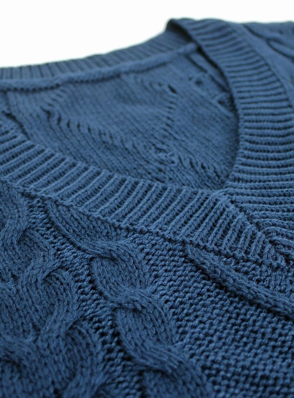 Camila | Women's Cable-Knit V-Neck Sweater Vest Relaxed Fit