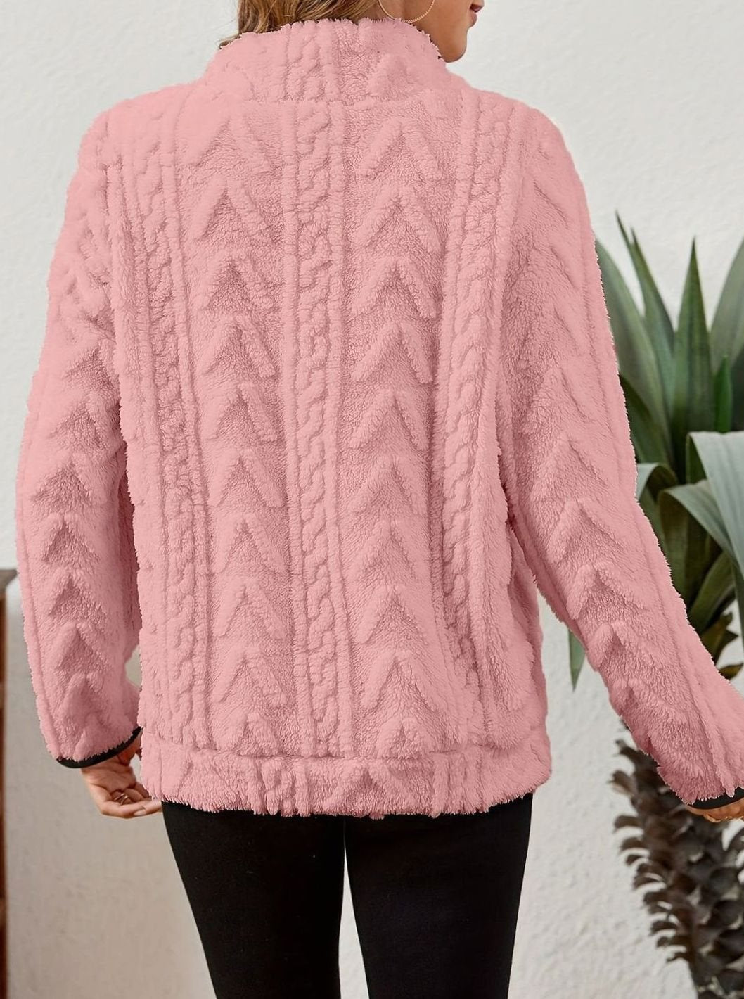 Madison | Women's Cozy Fleece Half-Zip Kangaroo Pocket Pullover Sweater