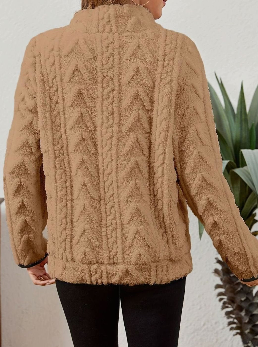 Madison | Women's Cozy Fleece Half-Zip Kangaroo Pocket Pullover Sweater