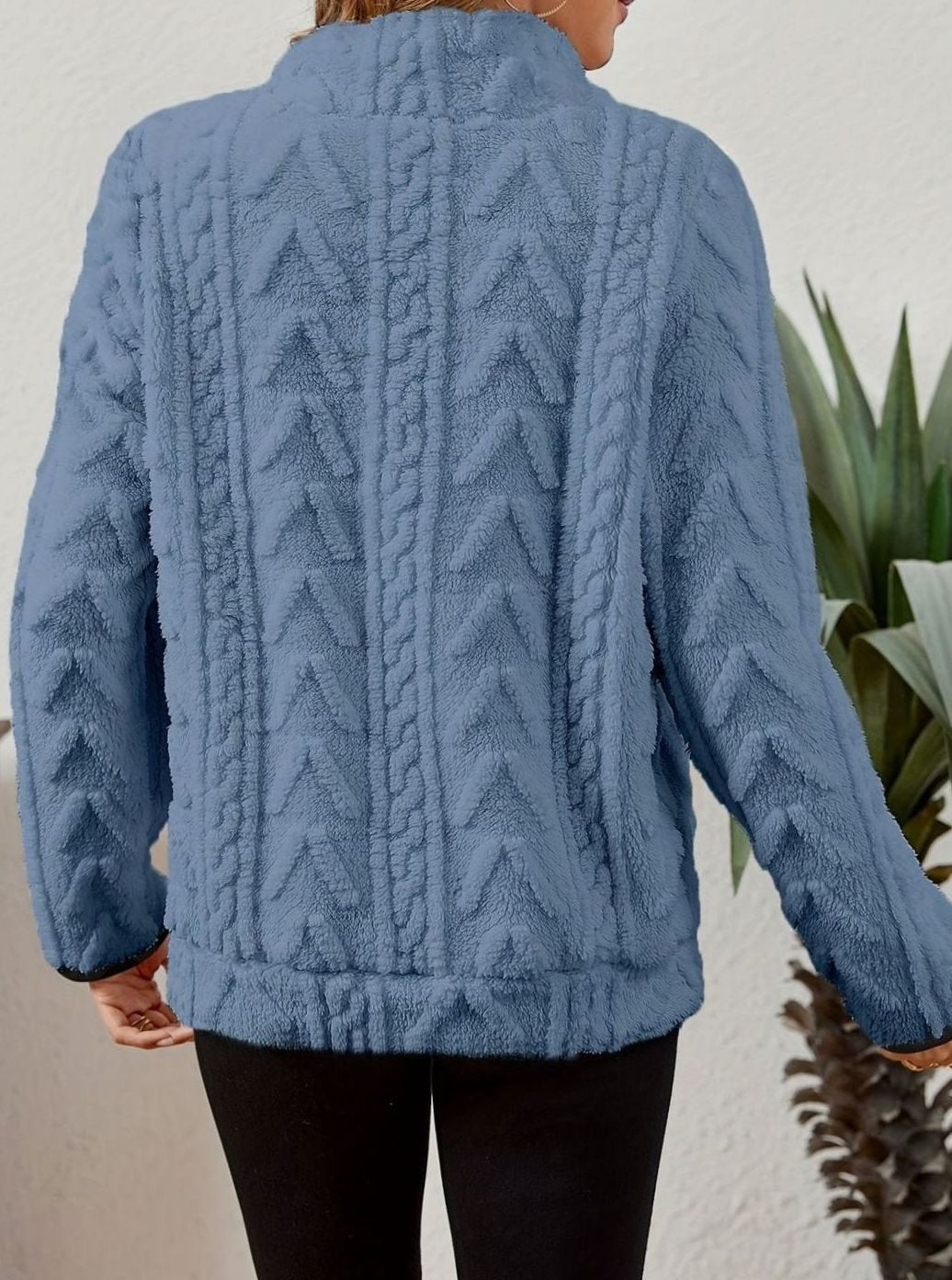Madison | Women's Cozy Fleece Half-Zip Kangaroo Pocket Pullover Sweater