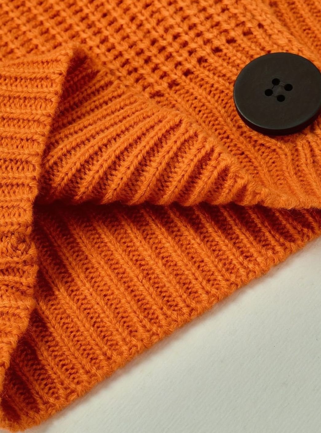 Evelyn | Women's Relaxed-Fit Ribbed Knit Sweater Folded Collar Pullover