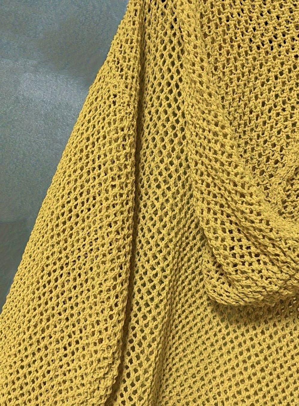 Camila | Women's Relaxed Open-Knit Hooded Sweater